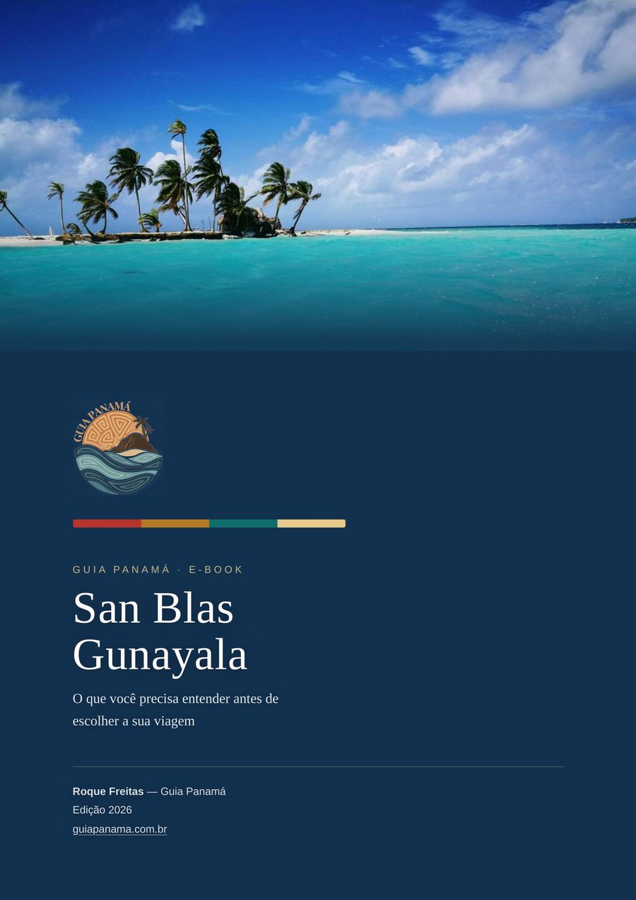 Capa do e-book San Blas / Gunayala, do Guia Panamá